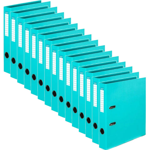 Colourhide Half Lever Arch File PE - A4 (Aqua Blue) [Box of 15]