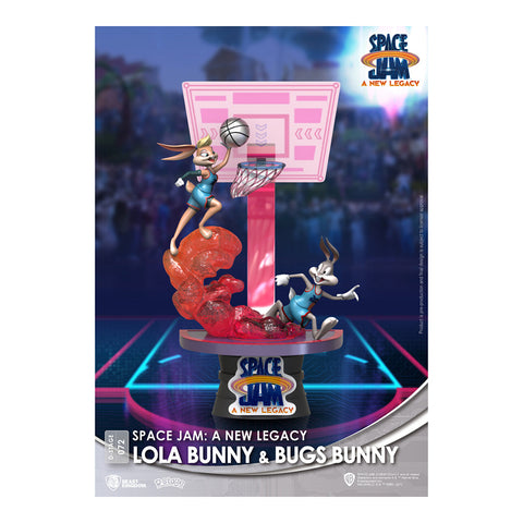 Beast Kingdom D Stage Space Jam Lola Bunny & Bugs Bunny Figurine Model Set