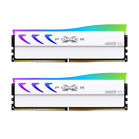 Silicon Power XPOWER STORM 32GB (2x16GB) CL36 RGB DDR5 6000MHz Gaming Memory (White)