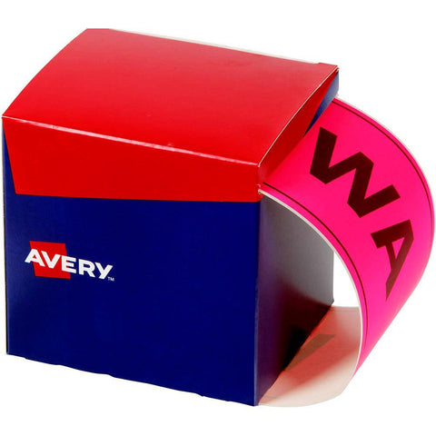 Avery 932606 State Identification Labels WA 100x150.4mm Fluro Pink Pack 500