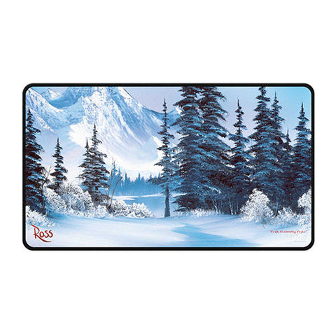 Ultra Pro Bob Ross Winter Paradise Black Stitched Playmat