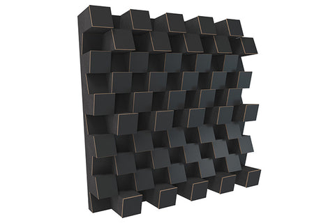 Elite Sound Acoustics 120mm Diffuser Panel Foam Laminate (Black)
