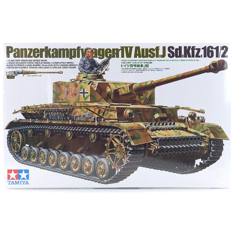 Tamiya 1/35 German Panzerkampfwagen IV Ausf.J (Sd.Kfz.161/2) Tank Scaled Plastic Model Kit