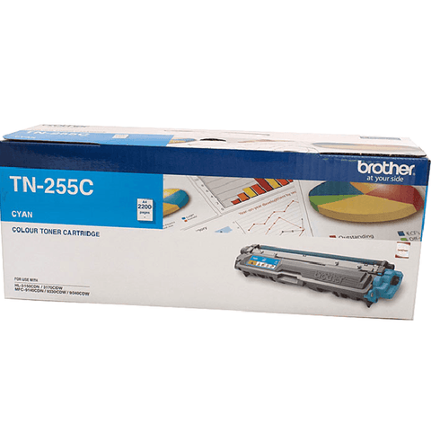 Brother TN255 Toner Ink Cartridge Cyan Genuine TN-255C