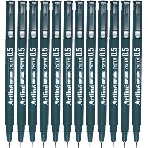 Artline 235 Drawing System Pen - Black (Box 12)