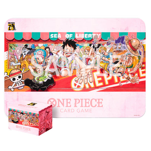 Bandai One Piece Card Game Playmat and Card Case Set 25th Edition