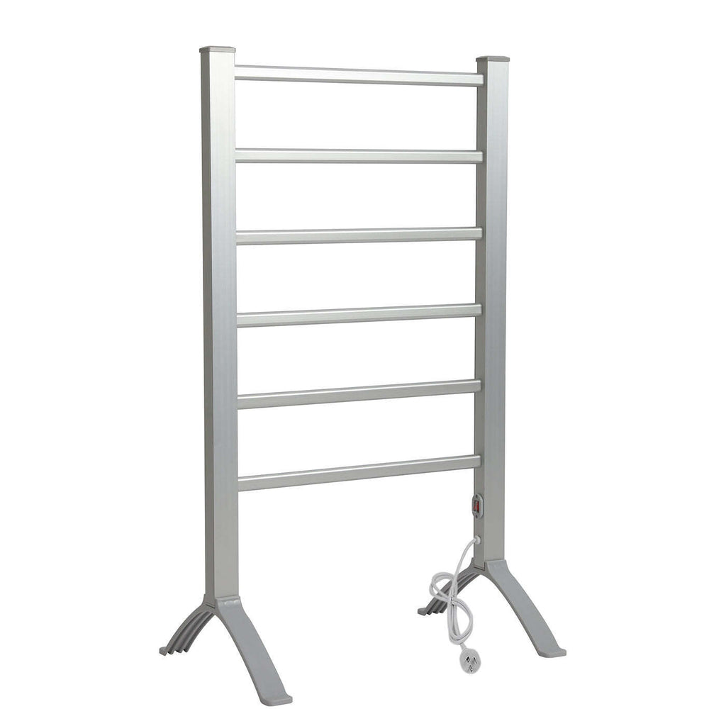 Lenoxx Standing Heated Towel Rail Vertical Warming Towel Rack - JB Hi-Fi