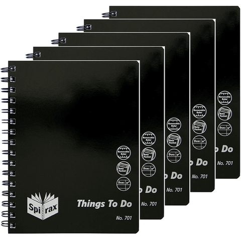 Spirax 701 Organiser Notebook 96pg A5 Spiral (5)