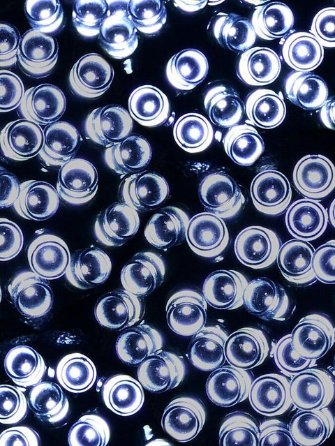 Christmas Warehouse - LITELD34 300 Cool White LED String Fairy Lights 8 Function | 15m Cool White