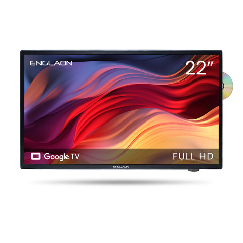 ENGLAON 22" Full HD Android 11 Smart 12V TV DVD Combo & Bluetooth