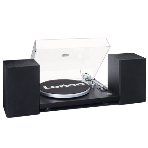Lenco LS-500 Turntable with Bluetooth Connectivity & Stereo Speakers (Black)