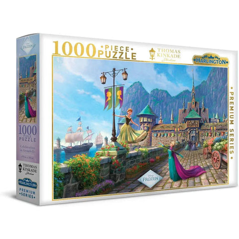 Harlington 1000pc Thomas Kinkade Disney Frozen Celebration Puzzle