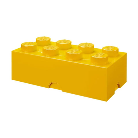Lego Storage Brick Large Yellow 50x25x18cm Stackable Toy Box Container