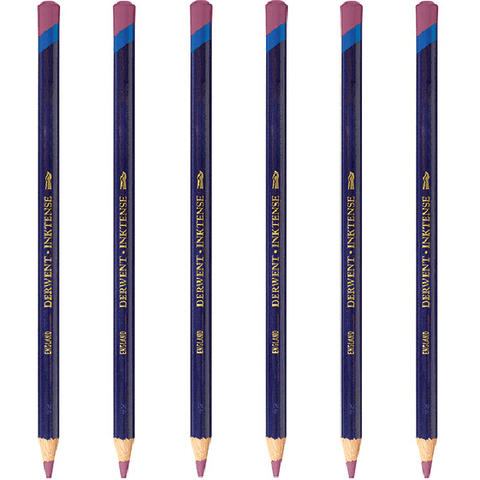 Derwent Inktense Pencil Deep Rose Pack 6