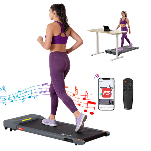 Everfit Treadmill Electric Walking Pad Under Desk Home Gym Fitness 400mm (Grey)