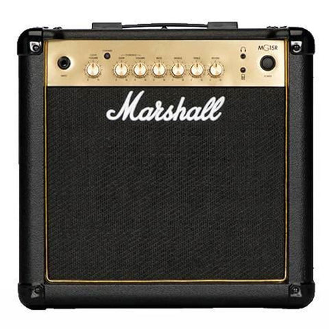 Marshall MG15GR 2-Channel 37.5cm Amplifier 15W Amp Speaker with Reverb for Guitar