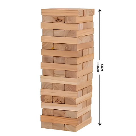 Jenjo Games 54 Piece Giant Jenjo Outdoor Wooden Block Game 63cm
