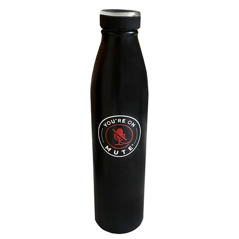 You're On Mute Double Wall Insulated Stainless Steel Flask 760ml (Black)