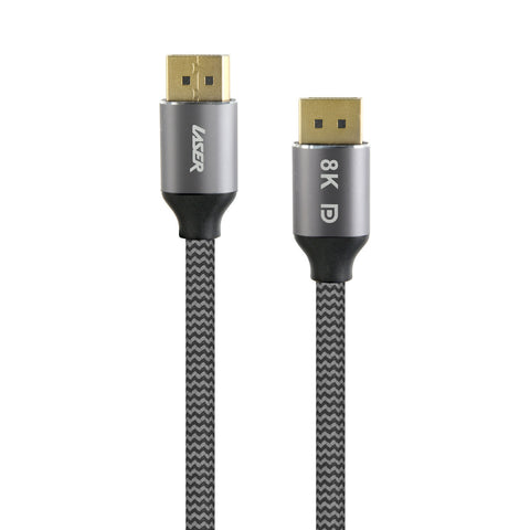 Laser 8K DisplayPort to DisplayPort Cable 2m (Grey)