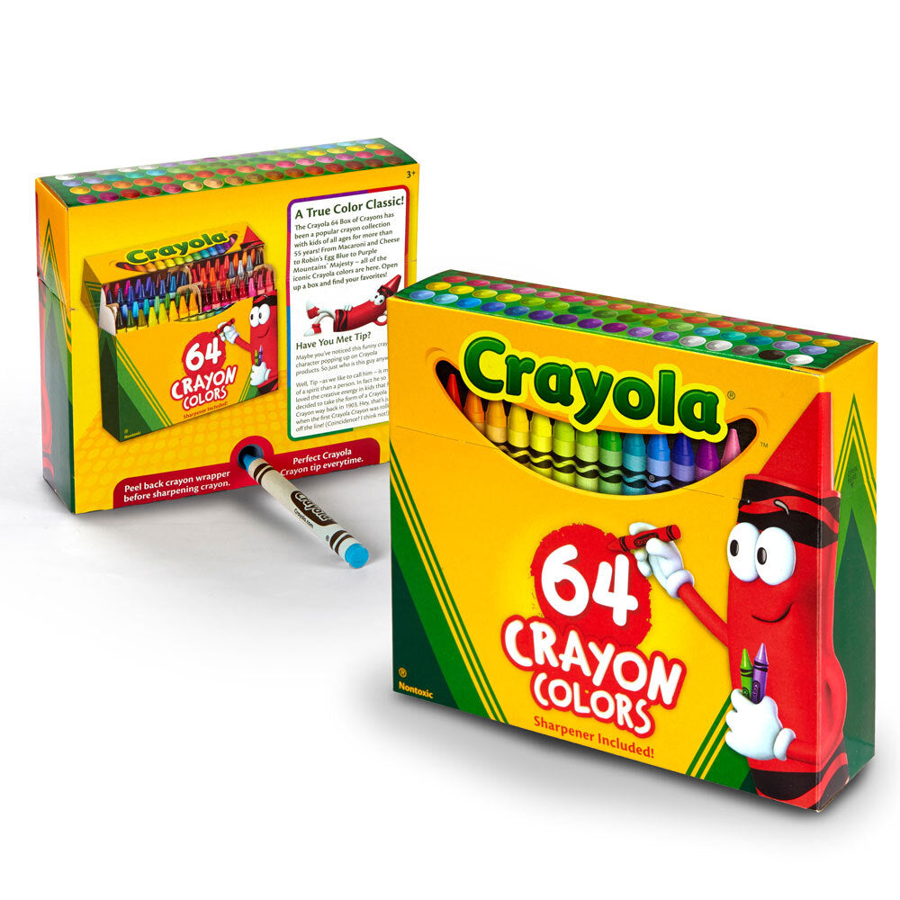 Crayola Crayon Box w/ Sharpener 3y+ [64-Pieces] - JB Hi-Fi