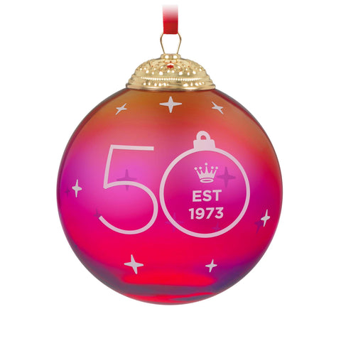 Keepsake Ornament 50th Anniversary Christmas Commemorative Special Edition - Hallmark Keepsake Christmas Ornament