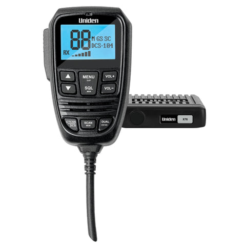 Uniden X76 Compact UHF CB Mobile With Remote Speaker Mic