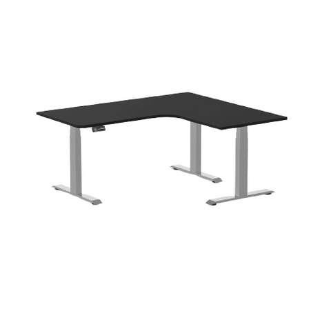 Desky Sigma L-Shape Gaming Desk Left Return 160 cm Grey Frame