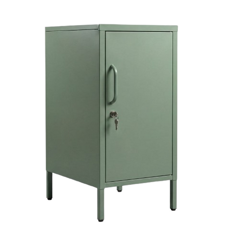 Desky Sidekick Metal Locker Cabinet - Sage / Right Opening