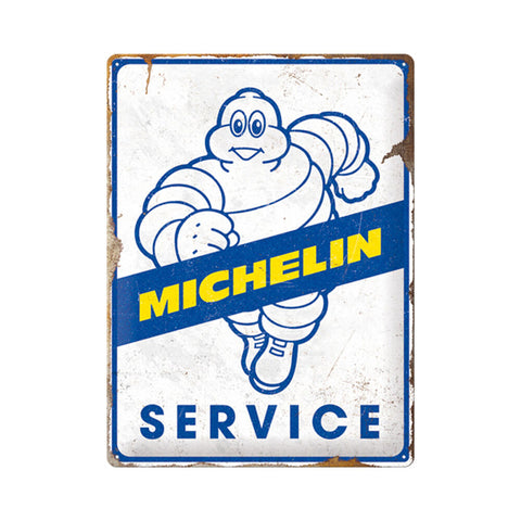 Nostalgic-Art Large Metal Sign Plaque Michelin Service 30x40cm
