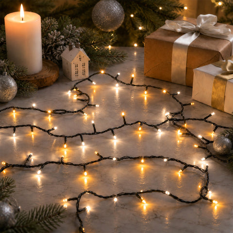 Lexi Lighting 800LED Firefly Compact String Light - Amber