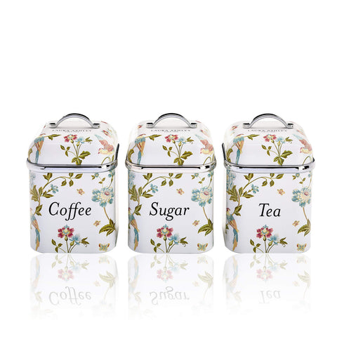Laura Ashley Elveden Canister Set of 3 White