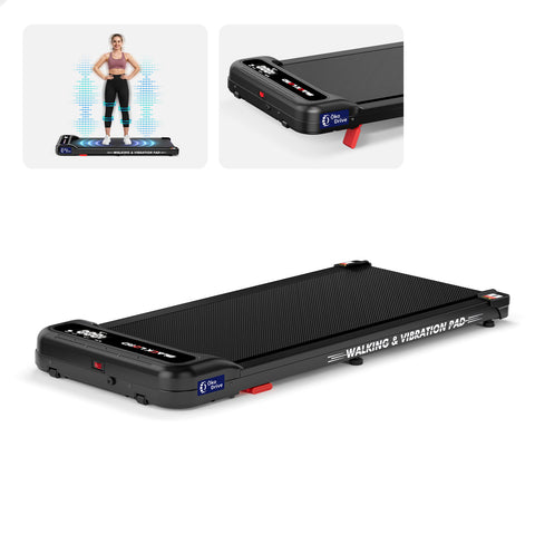 BLACK LORD Treadmill 4-in-1 Walking Vibration Pad Incline Magnetic Remote (Black)