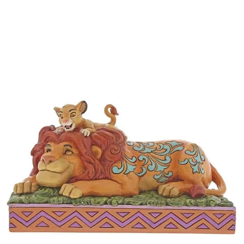 Jim Shore Disney Traditions - The Lion King Simba and Mufasa - A Father's Pride