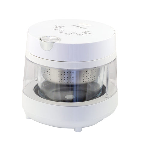 Healthy Choice PFAS Free 5 Cup Glass Rice Cooker with Low Sugar Basket 600W
