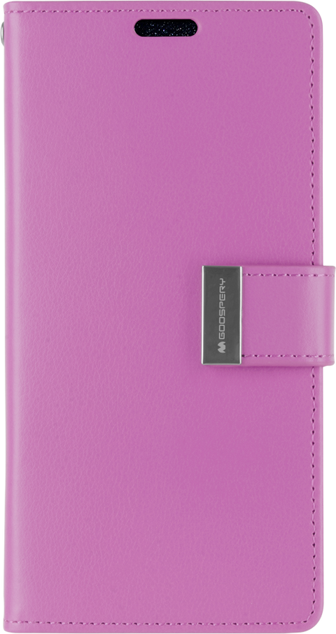 Goospery Rich Diary Case for iPhone 13 Pro Max - purple
