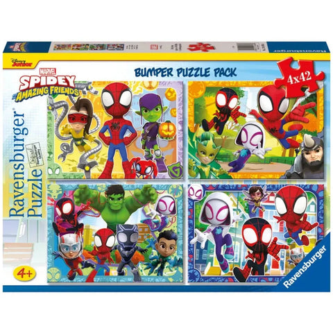 Ravensburger 4x42-Pieces Spidey's Team Bumper Pack Puzzle