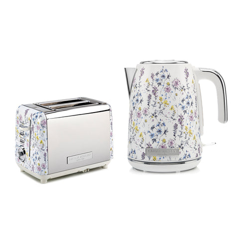Laura Ashley 1.7L Jug Kettle and 2 Slice Toaster Combo (Wild Meadow)