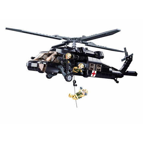 Sluban 692pcs MB Helicopter Black Hawk