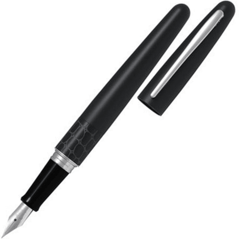 Pilot Metropolitan MR2 Fountain Pen Black Barrel Fine Nib (Black Crocodile)