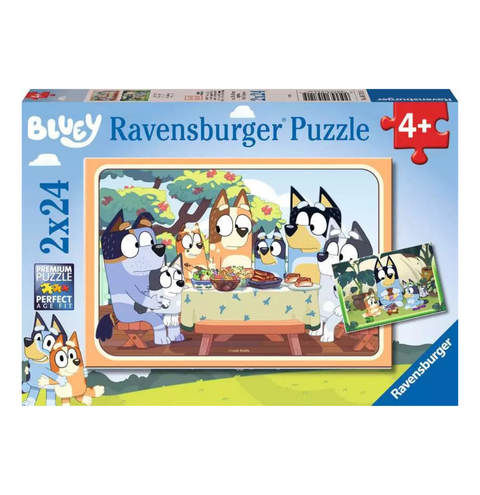 Ravensburger 2x24pc Bluey Let's Do This! Puzzle