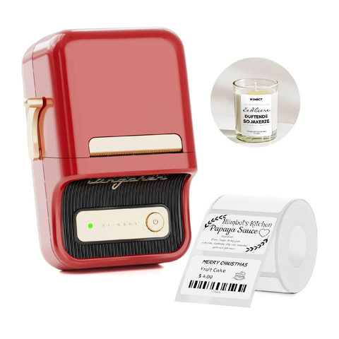 NIIMBOT B21 Thermal Label Printer (Red)