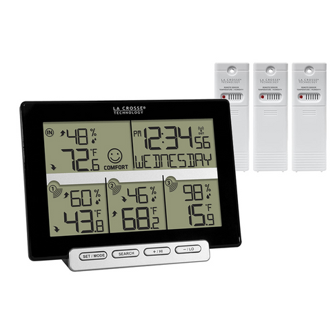 La Crosse Weather Station Temp Humidity 3 Sensors 308-1412-3TX-INT