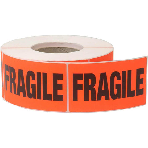 Avery 937900 Labels Warehouse Fragile 75x130mm Roll 1000