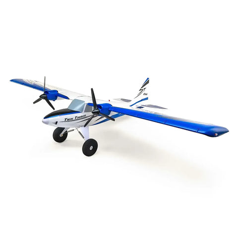 E-Flite RC Plane Twin Timber STOL 1.6m 3D Aerobatic BNF Basic AS3X and Safe Select Technology