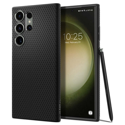 SPIGEN Liquid Air Case for Galaxy S23 Ultra (Black)