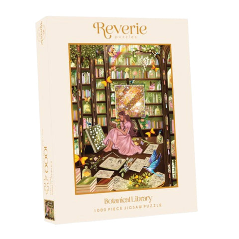 Reverie Puzzles Botanical Library Jigsaw Puzzle (1000 Pieces)