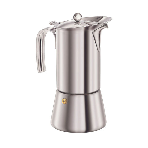 Euroline 6-Cup 1.5L Stainless Steel Espresso Coffee Maker (Silver)