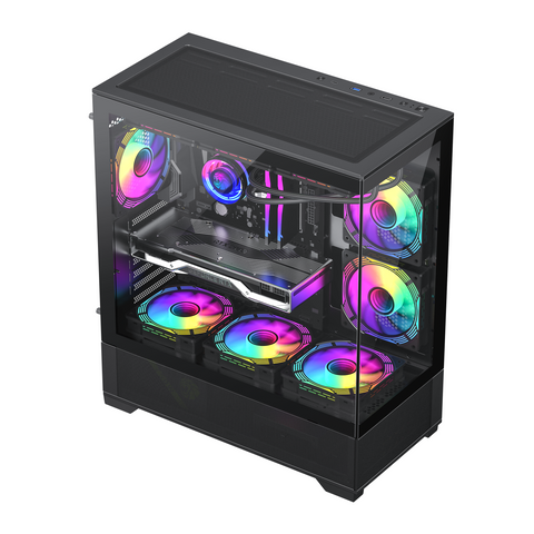 Gamemax Vista AB Case + GX-750 PRO BK Power + IceBurg Infinity 360 Cool Combo