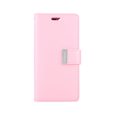 Goospery Rich Diary case for iPhone 14 - Pink