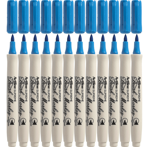 Artline Supreme Brush Marker (Sky Blue) [Box 12]